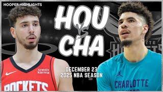 Houston Rockets vs Charlotte Hornets Full Game Highlights | Dec 23 | 2025 NBA Season