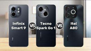 Infinix Smart 9 (vs) Tecno Spark Go 1 (vs) Itel A80