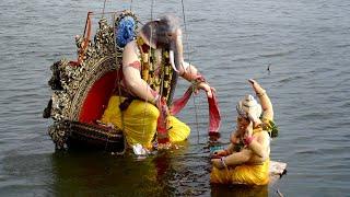 Elephant Face Model Ganesh Nimajjanam at Tank Bund | Ganesh immersion 2024 hyderabad nimajjanam 2024