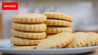 Vanilla Cookies Recipe | How to Make Vanilla Cookies | Infoods