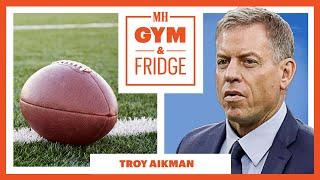 NFL Hall Of Famer Troy Aikman Shows His Gym & Fridge | Gym & Fridge | Men's Health