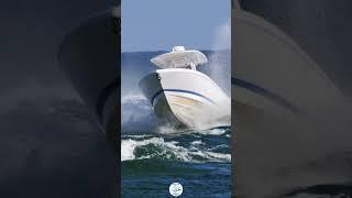 Coming in hot - crushing the ride in | Boca Inlet #boatlife #saltlife #boating #summer #paradise