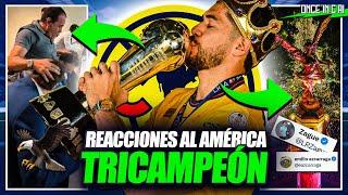 ASÍ REACCIONÓ el MUNDO al TRICAMPEONATO del AMÉRICA ¡SON LEYENDAS!