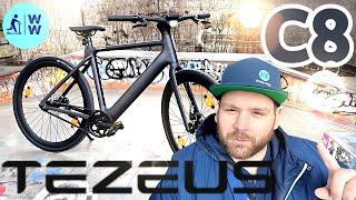 Tezeus C8  15kg lightweight carbon eBike  Smart Pedelec 25km/h, 250 Watt, 2025