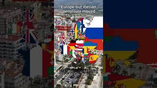 europe but iberian moved #europe #map #geography #fypシ #spain #iberian