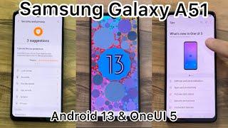 Android 13 OneUI 5 / Samsung Galaxy A51 4G