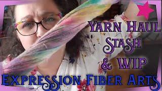 Expression Fiber Arts Yarn Haul, Stash and Work in Progress