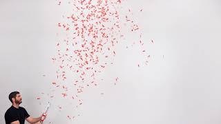 Red Confetti Cannon | Superior Celebrations