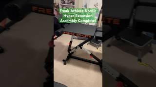 Freak Athlete Nordic Hyper Extension Assembly Complete! #hobby #homegym