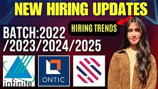 NEW TREND HIRING UPDATES | Batch 2025, 2024, 2023 & 2022 | BE/Btech/ME/Mtech/MSC