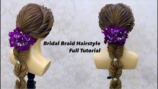 Day 3 of bridal hairstyling series ! Bridal braids hairstyle tutorial /  #braid #hairstyle #hair