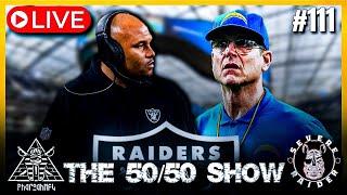 LIVE50/50Show‍️#Raiders VS Chargers PREVIEW,  Latest #RaiderNation NEWS, RUMORS & More!