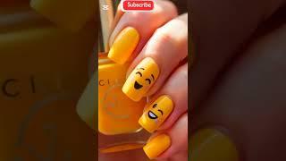 Cute AI smile inspired design nail art #shorts #ai #beautiful #design #ytshorts