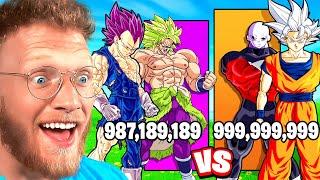 GOKU & JIREN vs VEGETA & BROLY POWER LEVEL COMPARISON!