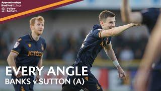 EVERY ANGLE: Scott Banks curls into the top corner