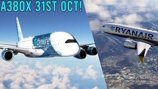 ️ A380X Restream EGLL  LFMN ️ MAX SEND to Reggio! ️ Out 31st Oct! 