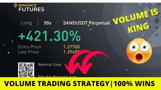 Binance Futures Trading | Best Volume Strategy | 98.9% Win Rate.