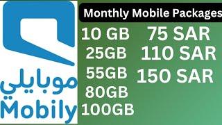 Mobily KSA internet packages with calls and social media data for monthly