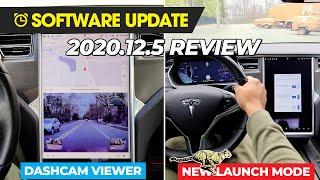 Tesla (2020.12.5) Dashcam Viewer, Launch Mode, and more