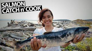 SALMON fishing in WASHINGTON State | Catch n’ Cook, Camping