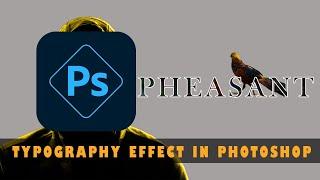 Typography Poster Design in Photoshop | Masking Effect Tutorial | Create typography text effect 2024