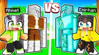 Minecraft: Fakir Golem vs Zengin Golem, Hangisi Hayatta Kalacak? 