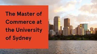 The Master of Commerce at the University of Sydney