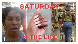 Saturday in the life: nails , chores, shopping | Shay Beadle️