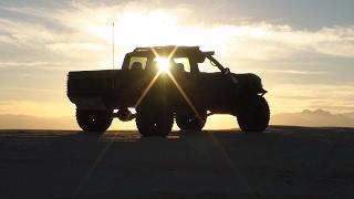 The Long Travel Punisher Truck, 2003 Nissan Frontier, 4 link, Titan Swap