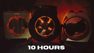 Heater White Noise Sound From 3 Fan Heaters To Help you Fall Asleep | 10hrs | Black Screen