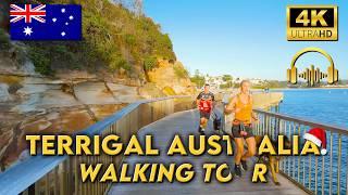 WALKING AROUND TERRIGAL AUSTRALIA | Christmas Sunrise | 4K UHD Video Walk | Binaural Audio