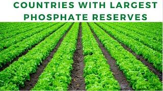 TOP 5 Countries have the largest phosphate reserves in the world