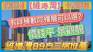 碧桂園十里銀灘維港灣丨現時維港灣三房價錢便景觀靚有咩棟數同樓層可以選？丨維港灣89方三房推薦