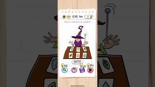 Brain Test Level 144 How to defeat the wizard Answers Solutions