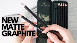 TRYING THE NEW FABER CASTELL MATT GRAPHITE PENCILS! | First Impressions + Eye Demonstration Drawing