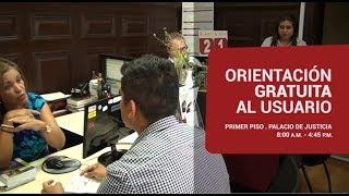 Orientación gratuita al usuario del Poder Judicial del Perú