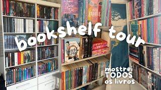 BOOKSHELF TOUR Mostrando TODOS os meu livros | tour pelas estantes de livros