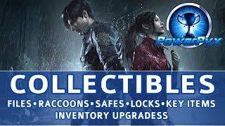 Resident Evil 2 Remake All Collectible Locations (Files, Mr. Raccoons, Safes, Inventory, Key Items)