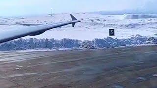 Skardu Airport ||covered with snow ️ || absolutely beautiful weather ||living on the edge