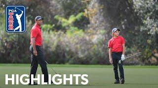 Tiger and Charlie Woods shoot 15-under 57 | Round 2 | PNC Championship | 2021