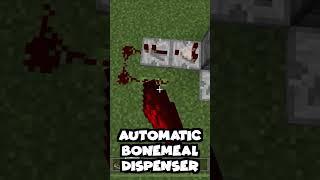 How to make an automatic bonemeal dispenser in Minecraft [MCPE / Console / PC] #shorts