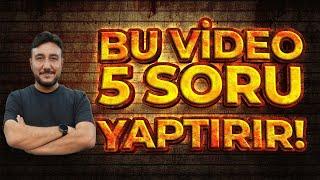 Bu video 5  Soru Yaptırır !