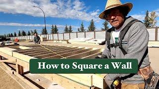 How to Square a Wall