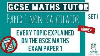 Every Topic on the Paper 1 GCSE Maths Exam May 2023 | Higher | Set 1 | Edexcel, AQA, OCR