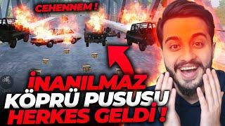 HAYATIMIN EN İYİ KÖPRÜ PUSUSUNU YAPTIM! TÜM HARİTA GELDİ!  Pubg mobile