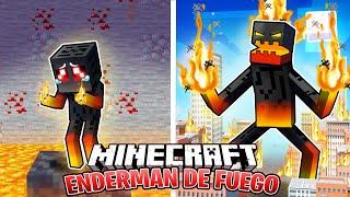 ¡Sobreviví 100 DÍAS como un ENDERMAN DE FUEGO en Minecraft!