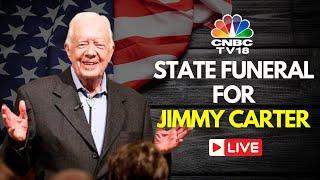 LIVE: Jimmy Carter State Funeral Procession in Washington DC | Joe Biden | Trump | US Capitol | N18G