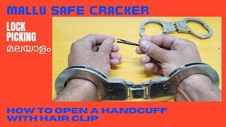 How to open a handcuff with HAIR  CLIP.