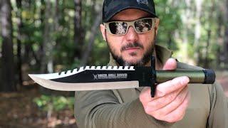 Testing the Cheapest RAMBO Knife on AMAZON