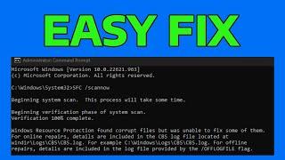 How To Fix Windows Resource Protection Found Corrupt Files But Was Unable To Fix Some Of Them